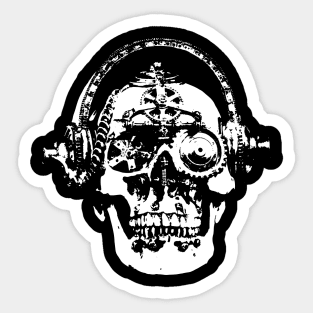 Steampunk Mechanical Skull graphic Sticker